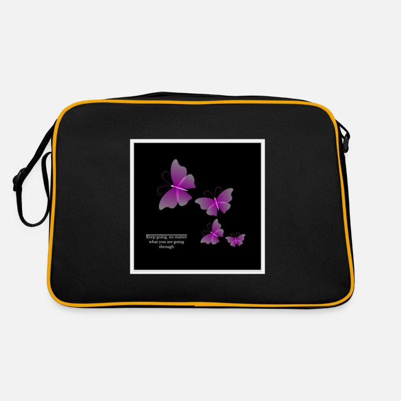 Keep going, no matter what your are going through Retro Tasche