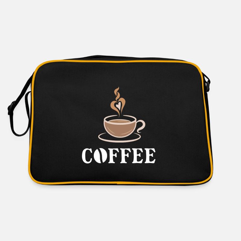 Kaffee Trinken Milchkaffee Kaffeetasse Spruch Retro Tasche