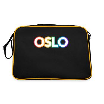 OSLO RAINBOW HAPPY PRIDE - Sac Retro - noir/or - Dos