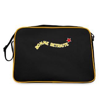 RETRAITE. BONNE RETRAITE. JOYEUSE RETRAITE - Sac Retro - noir/or - Dos