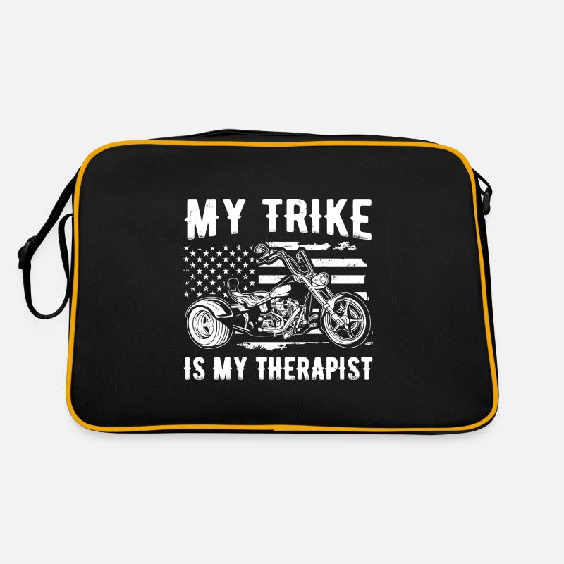 Triker - Retro Tasche - Schwarz/Gold