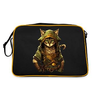 Link chat - Sac Retro - noir/or - Dos