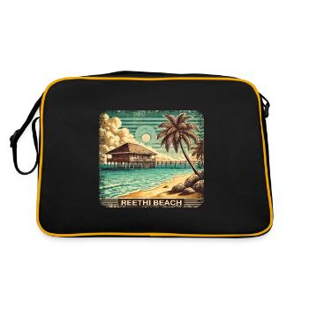 Reethi Beach Maldives Retro Summer Grunge Beach - Retro Bag - black/gold - Back