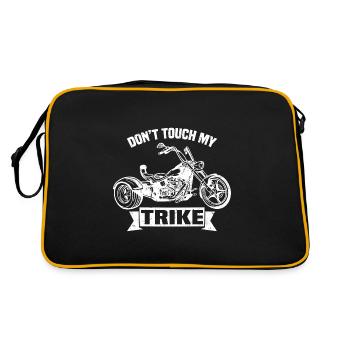 Trike - Retro Tasche - Schwarz/Gold - Hinten