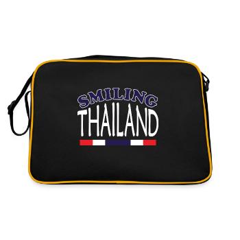 Thailand Smiling - Retro Bag - black/gold - Back