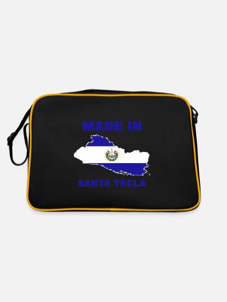 Santa Tecla - Retro Tasche - Schwarz/Gold