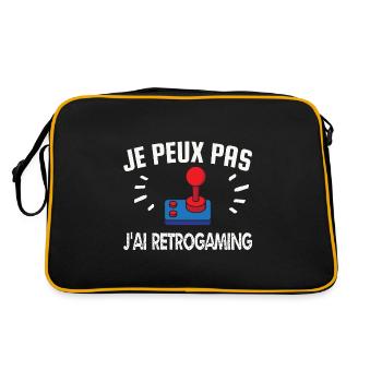 je peux pas j'ai rétrogaming - Sac Retro - noir/or - Dos