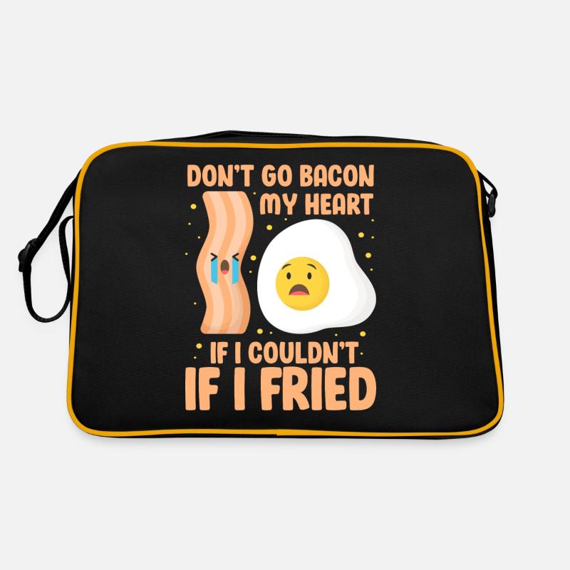 bacon egg Design pour les amateurs de blagues de chansons Sac Retro
