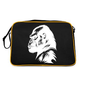 Gorilla Symbol Silhouette - Retro Bag - black/gold - Back