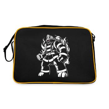 Pompier monstre - Sac Retro - noir/or - Dos