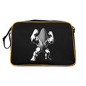 Épis de maïs fort – Pour la musculation et les amateurs de maïs - Sac Retro - noir/or - Dos