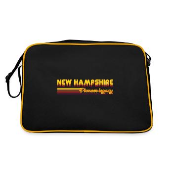 cool New Hampshire États-Unis États design - Sac Retro - noir/or - Dos