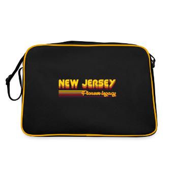 cool New Jersey États-Unis États design - Sac Retro - noir/or - Dos
