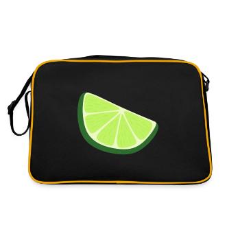 tranche de citron vert - Sac Retro - noir/or - Dos