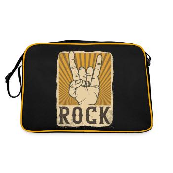 Rock and Roll - Retro Bag - black/gold - Back