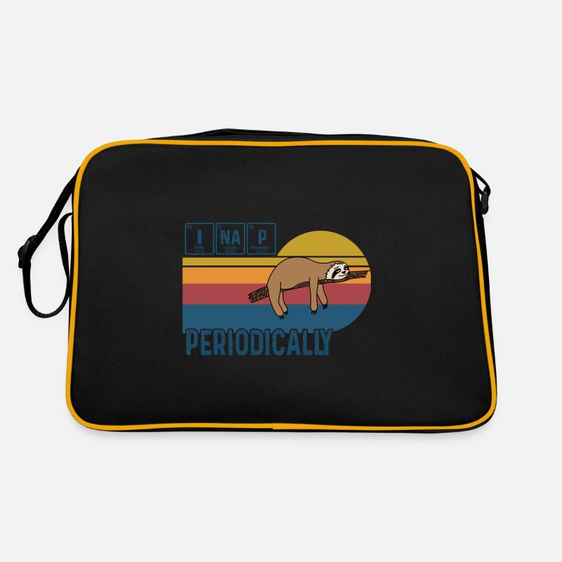 I Nap Periodically Vintage Funny Science Sloth Retro Bag