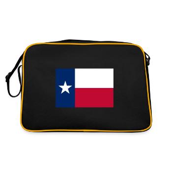 Texas Texas flag flag - Retro Bag - black/gold - Back