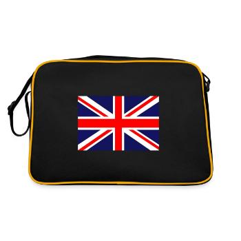 Great Britain British flag flag - Retro Bag - black/gold - Back