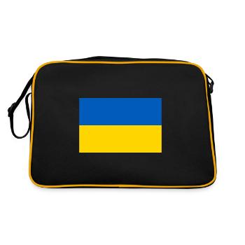 Ukraine drapeau ukrainien drapeau - Sac Retro - noir/or - Dos