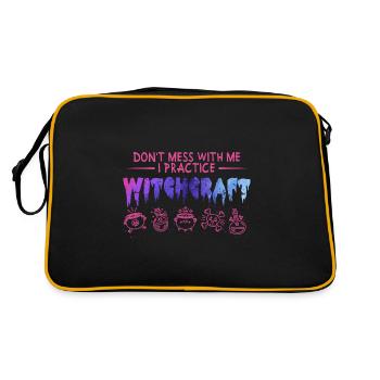 Hexerei - Retro Tasche - Schwarz/Gold - Hinten
