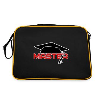 teacher master - Retro Tasche - Schwarz/Gold - Hinten