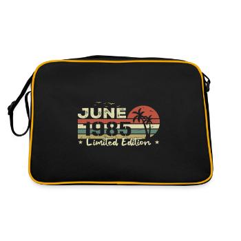 millésime de juin 39e anniversaire né 1985 vibe - Sac Retro - noir/or - Dos
