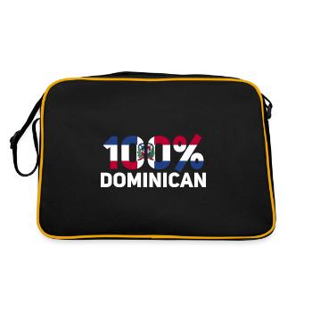 République dominicaine - Sac Retro - noir/or - Dos