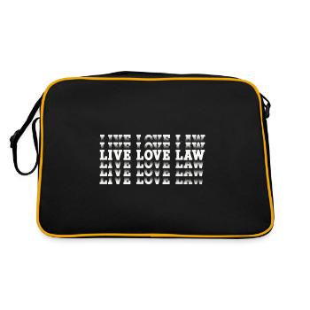 Anwalt - Retro Tasche - Schwarz/Gold - Hinten