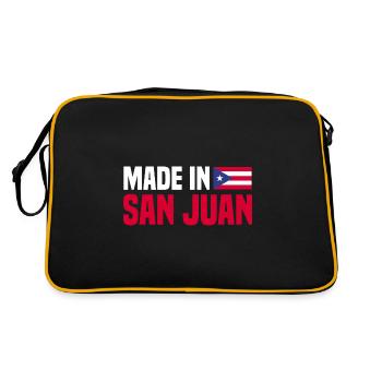 San Juan Puerto Rico - Retro Bag - black/gold - Back