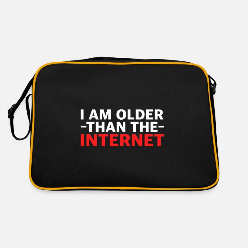 I'm older than the internet | funny sayings Retro Bag