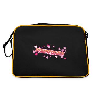 Conception d’amour de crêpe pour le fan de crêpes - Sac Retro - noir/or - Dos