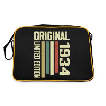 Retro 1934 cadeau 90e anniversaire Vintage 1934 - Sac Retro - noir/or - Dos
