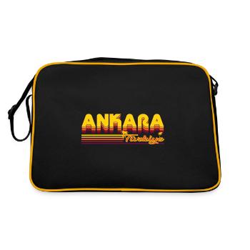 Ankara, holiday design of the Turkish capital - Retro Bag - black/gold - Back