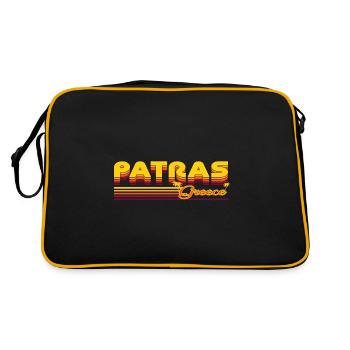 Patras: design rétro méditerranéen - Sac Retro - noir/or - Dos