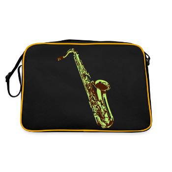saxophone - Retro Bag - black/gold - Back