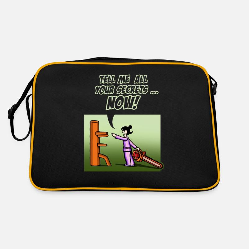 chainsaw 2016 green Retro Tasche