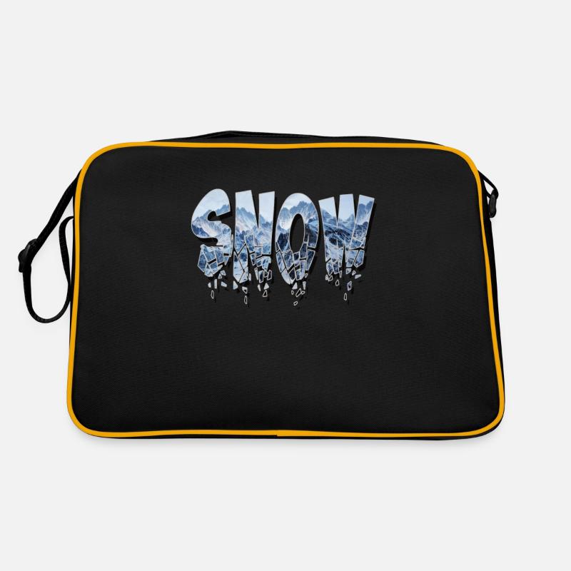 Schnee Retro Tasche