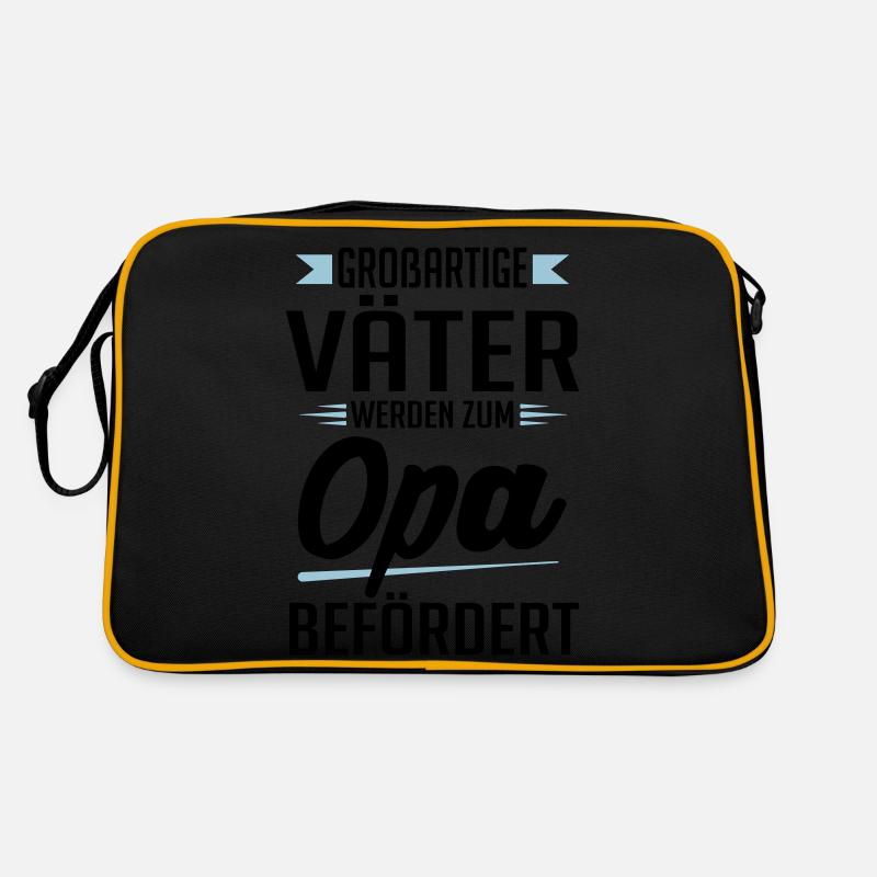 großartige Väter werden zum Opa befördert Retro Tasche