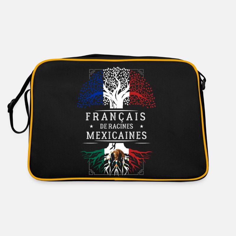 Racines Mexicaines - Sac Retro - noir/or