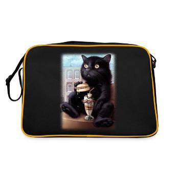 CAESAR 2019 - Retro Bag - black/gold - Back