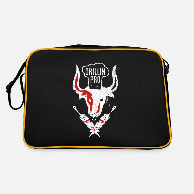 Grillin Pro - BBQ - BBQ - Pro - Grill Master - Retro Bag - black/gold