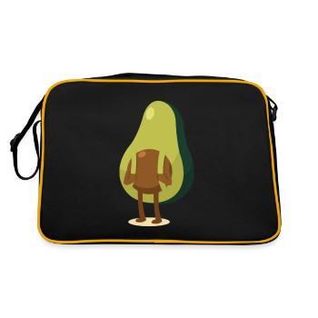Avocat avec sac à dos - Sac Retro - noir/or - Dos