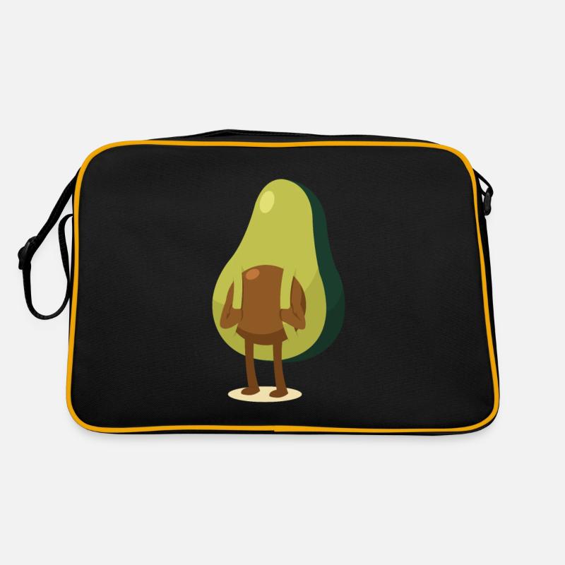 Avocado with backpack Retro Bag