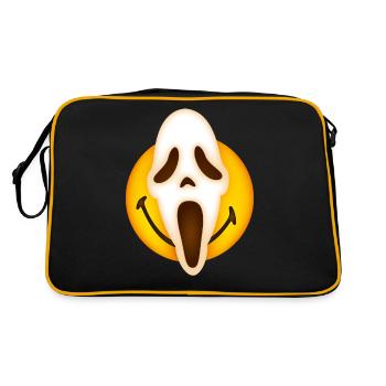 Smiley Scream Mask - Sac Retro - noir/or - Dos