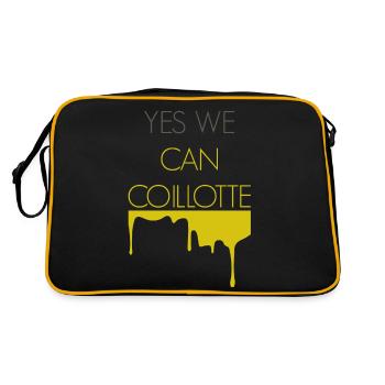 Franche Comté Humour Yes we cancoillotte - Sac Retro - noir/or - Dos