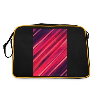 Abstract minimal texture (red/black) - Phone case - Sac Retro - noir/or - Dos