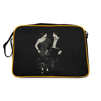 Couple de danseurs arabes flamenco - Sac Retro - noir/or - Dos