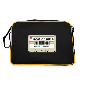 Vintage le meilleur de 1969 cadeau incroyable pour honorer les hommes - Sac Retro - noir/or - Dos