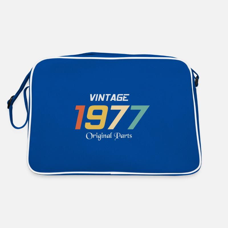 Vintage 1977 Originalteile Tee Geburtstagsgeschenk Retr Retro Tasche