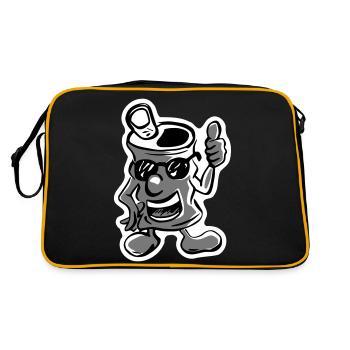 Dose Soda - Retro Tasche - Schwarz/Gold - Hinten